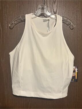 Avia White High-Neck Athletic Tank